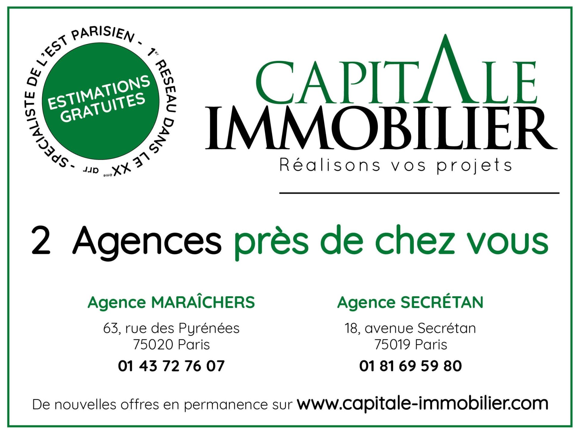 Vente Appartement 27 m² Paris 20 75020
