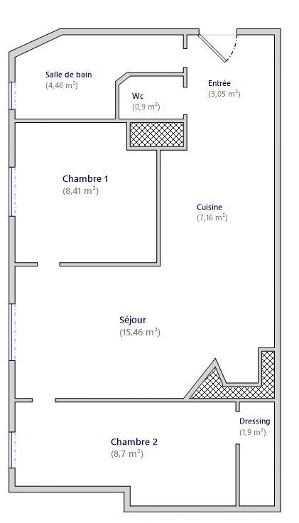 Vente Appartement 50.04&nbsp;m² Levallois-Perret 92300