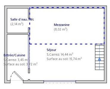 Vente Appartement 21.6&nbsp;m² Paris 19 75019